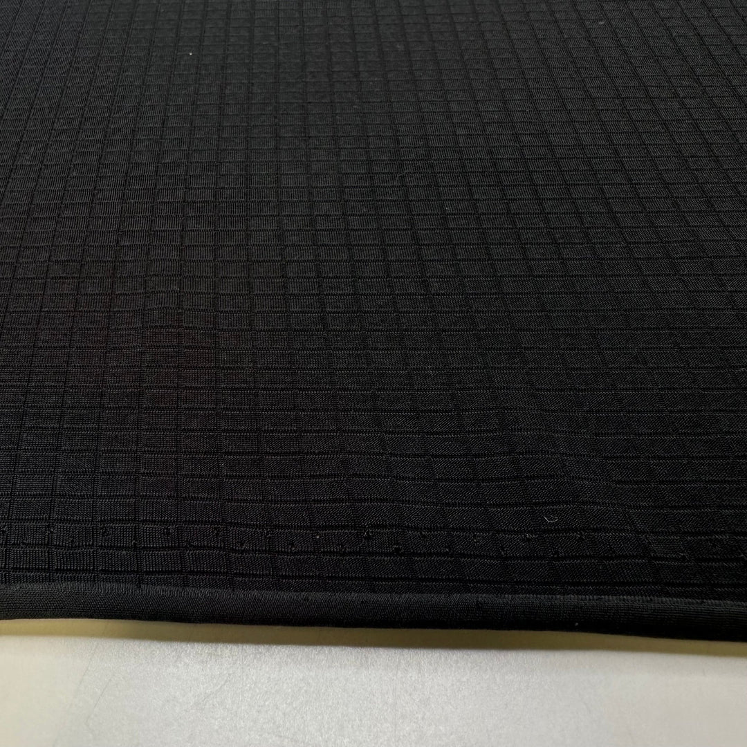 Last Swim Of The Season - Water Resistant Synthetic Blend Knit - Black Geometric - Bundles - True Deadstock fabric Fabric by private - Sustainable Textile | FABCYCLE