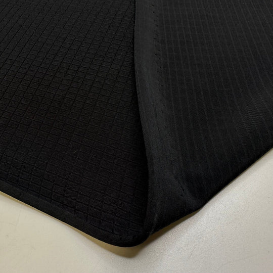 Last Swim Of The Season - Water Resistant Synthetic Blend Knit - Black Geometric - Bundles - True Deadstock fabric Fabric by private - Sustainable Textile | FABCYCLE