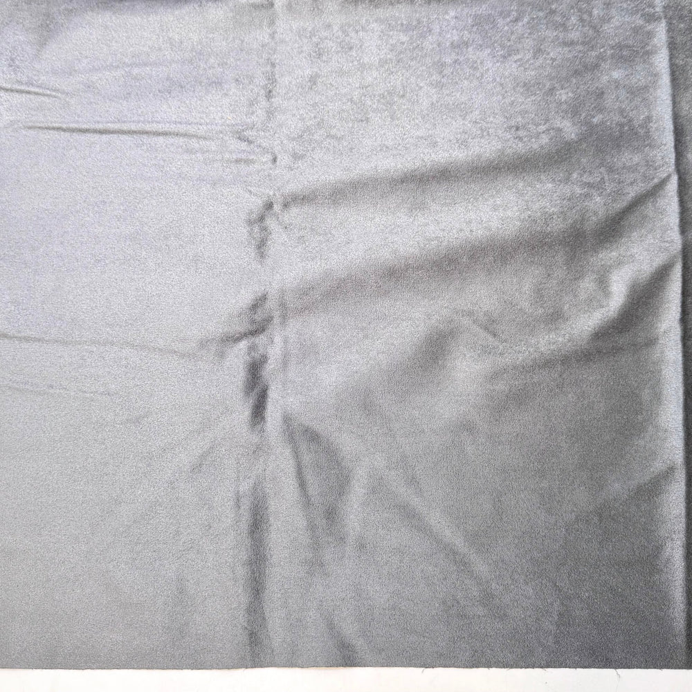 Last To Leave - Faux Suede Polyester Blend Knit - Grey - 1.9M Bundle - True Deadstock fabric Fabric by private - Sustainable Textile | FABCYCLE