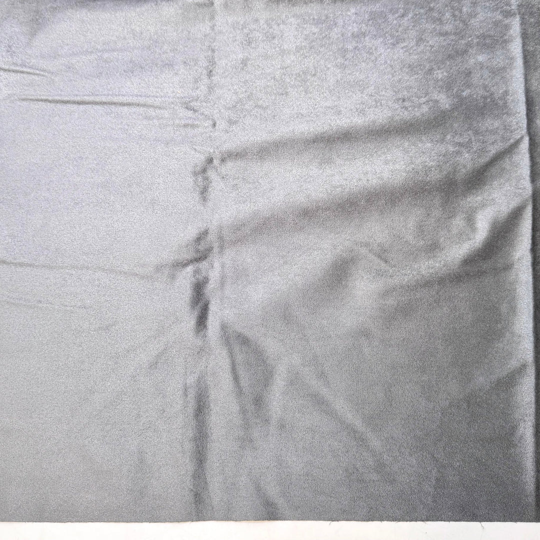 Last To Leave - Faux Suede Polyester Blend Knit - Grey - 1.9M Bundle - True Deadstock fabric Fabric by private - Sustainable Textile | FABCYCLE