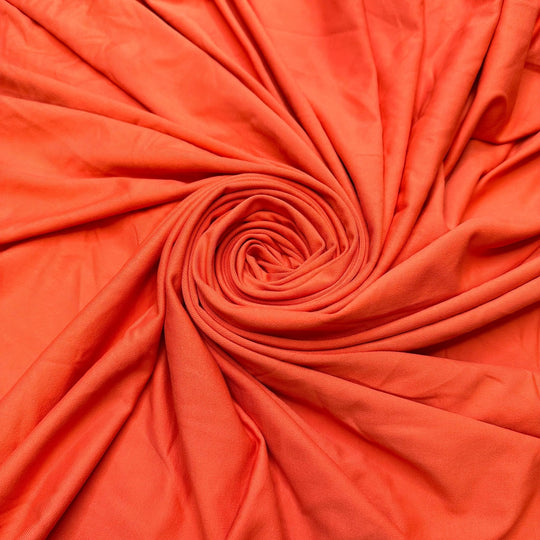 Late Sunsets - Poly/Spandex Knit - Orange - 1.65M Bundle - True Deadstock fabric Fabric by private - Sustainable Textile | FABCYCLE