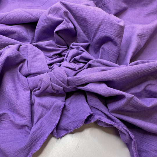 Lavender Laundry Detergent - Crinkle Cotton Woven - Light Purple - 1.7M Bundle - True Deadstock fabric Fabric by private - Sustainable Textile | FABCYCLE