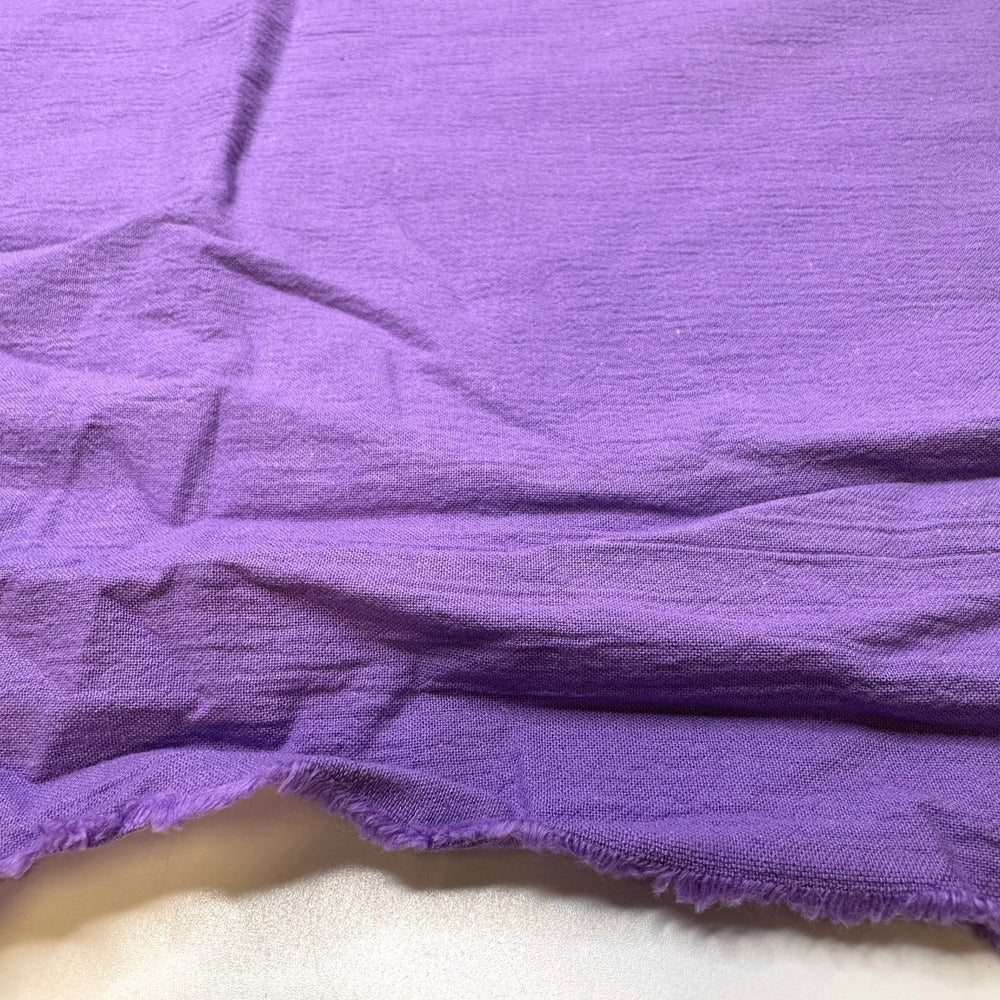 Lavender Laundry Detergent - Crinkle Cotton Woven - Light Purple - 1.7M Bundle - True Deadstock fabric Fabric by private - Sustainable Textile | FABCYCLE