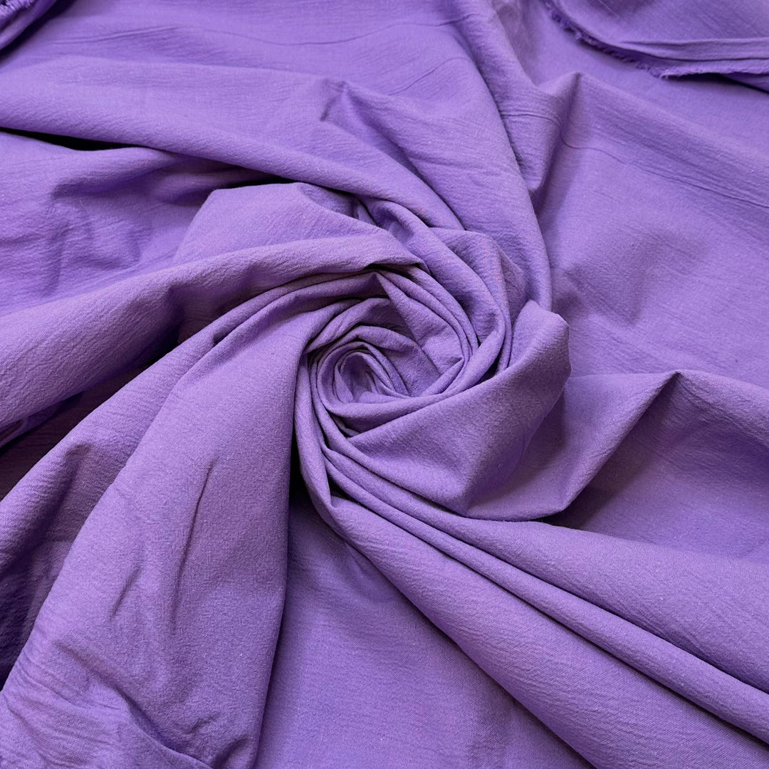 Lavender Laundry Detergent - Crinkle Cotton Woven - Light Purple - 1.7M Bundle - True Deadstock fabric Fabric by private - Sustainable Textile | FABCYCLE