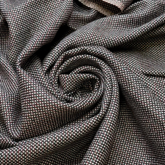 Lawyer - Tweed Wool Woven - Multi Geometric - 2.9M Bundle - True Deadstock fabric Fabric by private - Sustainable Textile | FABCYCLE