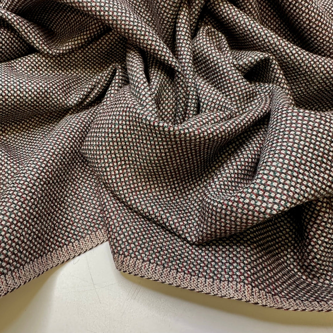 Lawyer - Tweed Wool Woven - Multi Geometric - 2.9M Bundle - True Deadstock fabric Fabric by private - Sustainable Textile | FABCYCLE