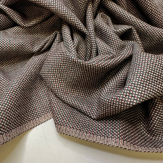 Lawyer - Tweed Wool Woven - Multi Geometric - 2.9M Bundle - True Deadstock fabric Fabric by private - Sustainable Textile | FABCYCLE