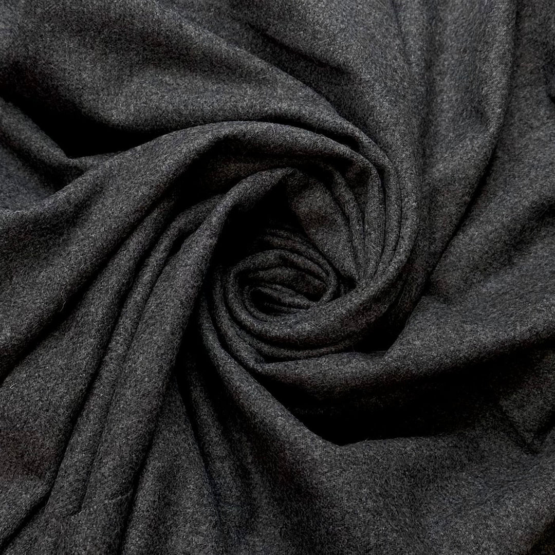 Layer Up - Wool Woven - Dark Grey - 0.7M Bundle - True Deadstock fabric Fabric by private - Sustainable Textile | FABCYCLE