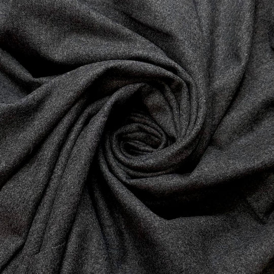 Layer Up - Wool Woven - Dark Grey - 0.7M Bundle - True Deadstock fabric Fabric by private - Sustainable Textile | FABCYCLE