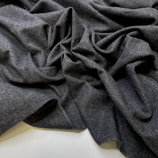 Layer Up - Wool Woven - Dark Grey - 0.7M Bundle - True Deadstock fabric Fabric by private - Sustainable Textile | FABCYCLE