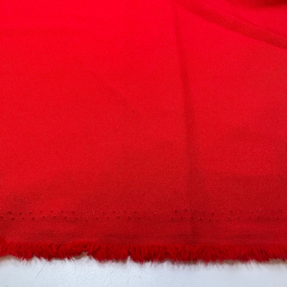Laying Out The Dinner Table - Poly Woven - Red - Bundles - True Deadstock fabric Fabric by private - Sustainable Textile | FABCYCLE