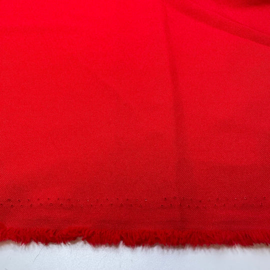 Laying Out The Dinner Table - Poly Woven - Red - Bundles - True Deadstock fabric Fabric by private - Sustainable Textile | FABCYCLE