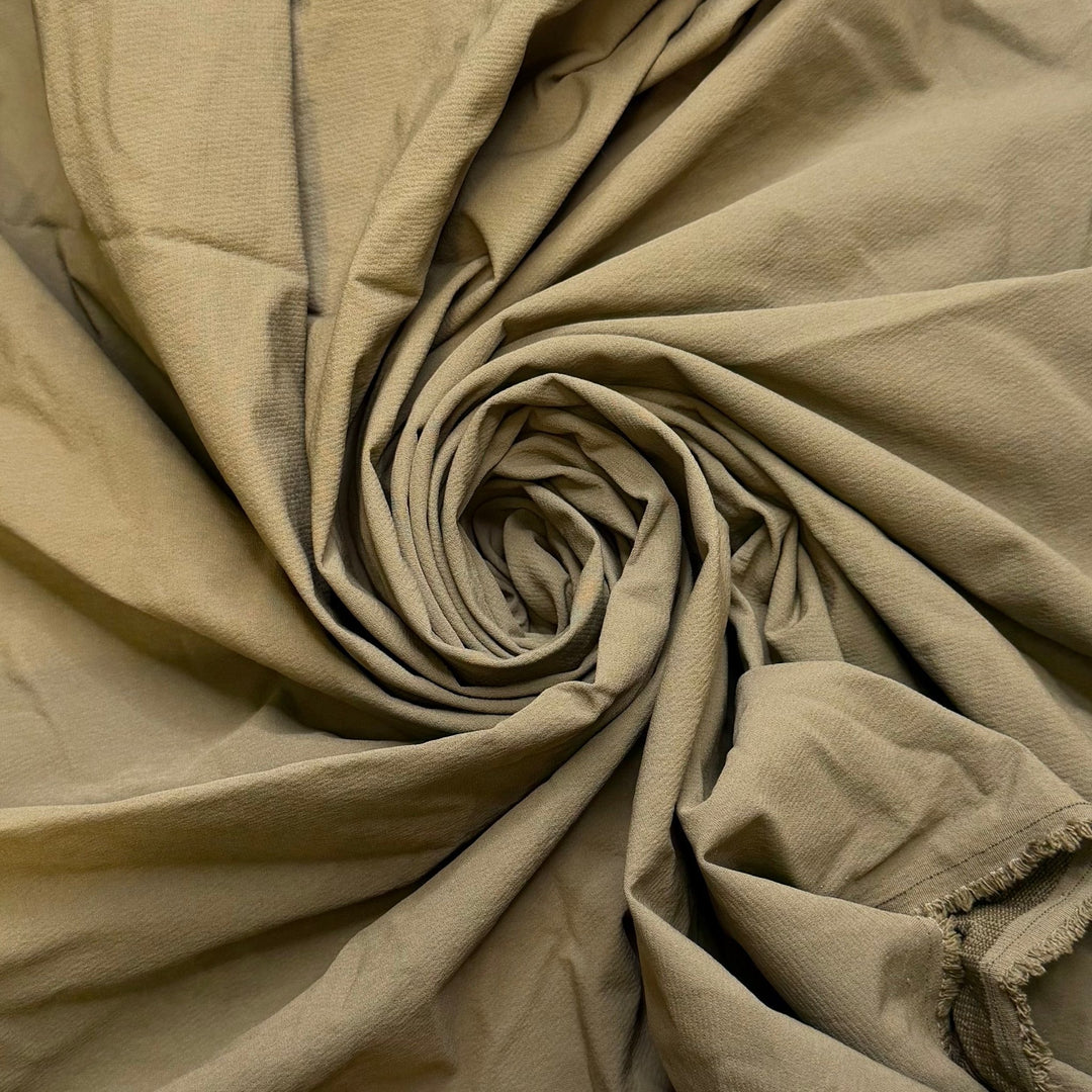 Learned A New Skill - Water Resistant Nylon Blend Woven - Olive Green - 1.2M Bundle - True Deadstock fabric Fabric by private - Sustainable Textile | FABCYCLE