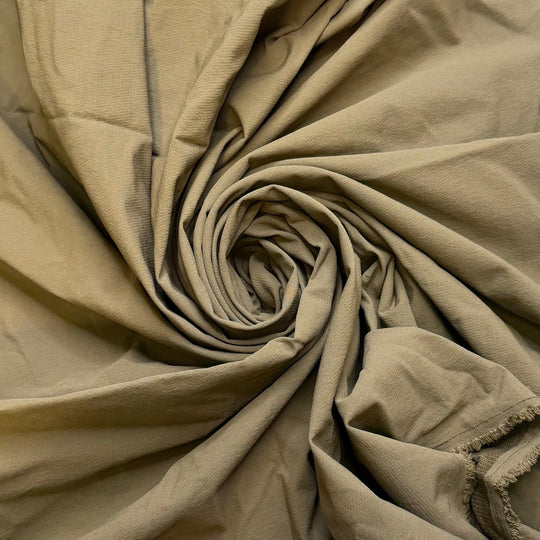 Learned A New Skill - Water Resistant Nylon Blend Woven - Olive Green - 1.2M Bundle - True Deadstock fabric Fabric by private - Sustainable Textile | FABCYCLE