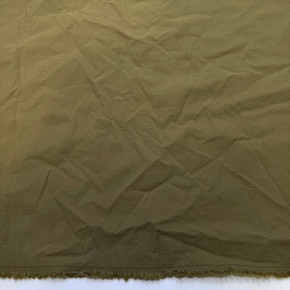 Learned A New Skill - Water Resistant Nylon Blend Woven - Olive Green - 1.2M Bundle - True Deadstock fabric Fabric by private - Sustainable Textile | FABCYCLE