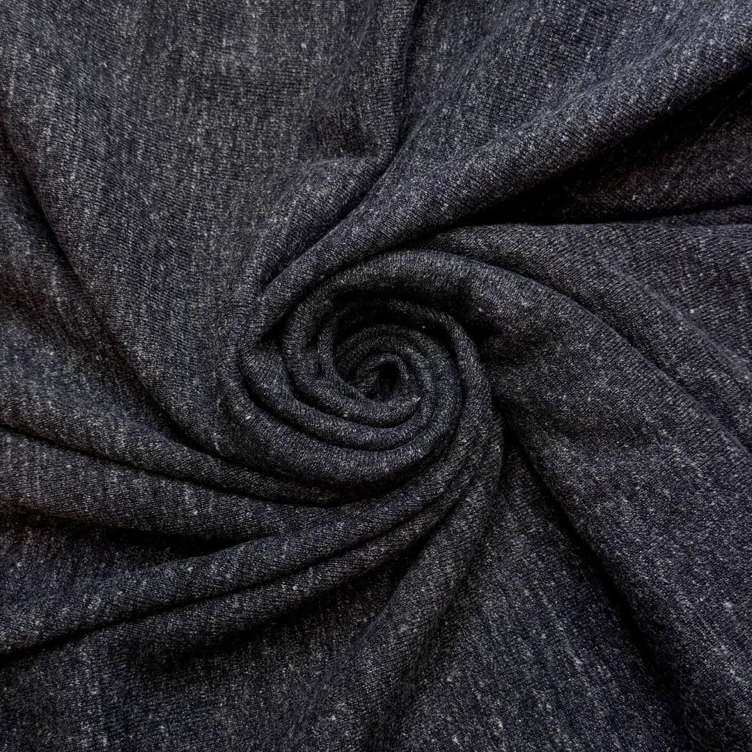 Learned How To Drive - Rib Knit Natural Blend Knit - Dark Grey - Bundles - True Deadstock fabric Fabric by private - Sustainable Textile | FABCYCLE