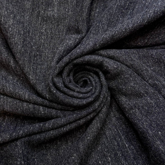 Learned How To Drive - Rib Knit Natural Blend Knit - Dark Grey - Bundles - True Deadstock fabric Fabric by private - Sustainable Textile | FABCYCLE
