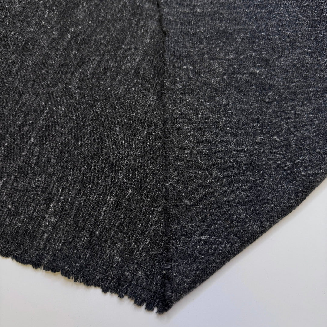 Learned How To Drive - Rib Knit Natural Blend Knit - Dark Grey - Bundles - True Deadstock fabric Fabric by private - Sustainable Textile | FABCYCLE