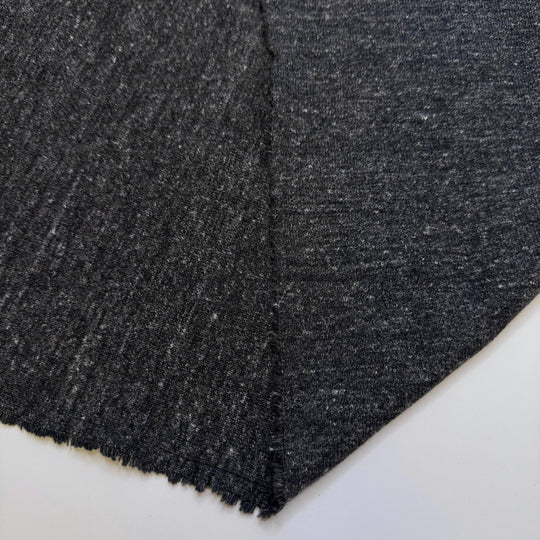 Learned How To Drive - Rib Knit Natural Blend Knit - Dark Grey - Bundles - True Deadstock fabric Fabric by private - Sustainable Textile | FABCYCLE