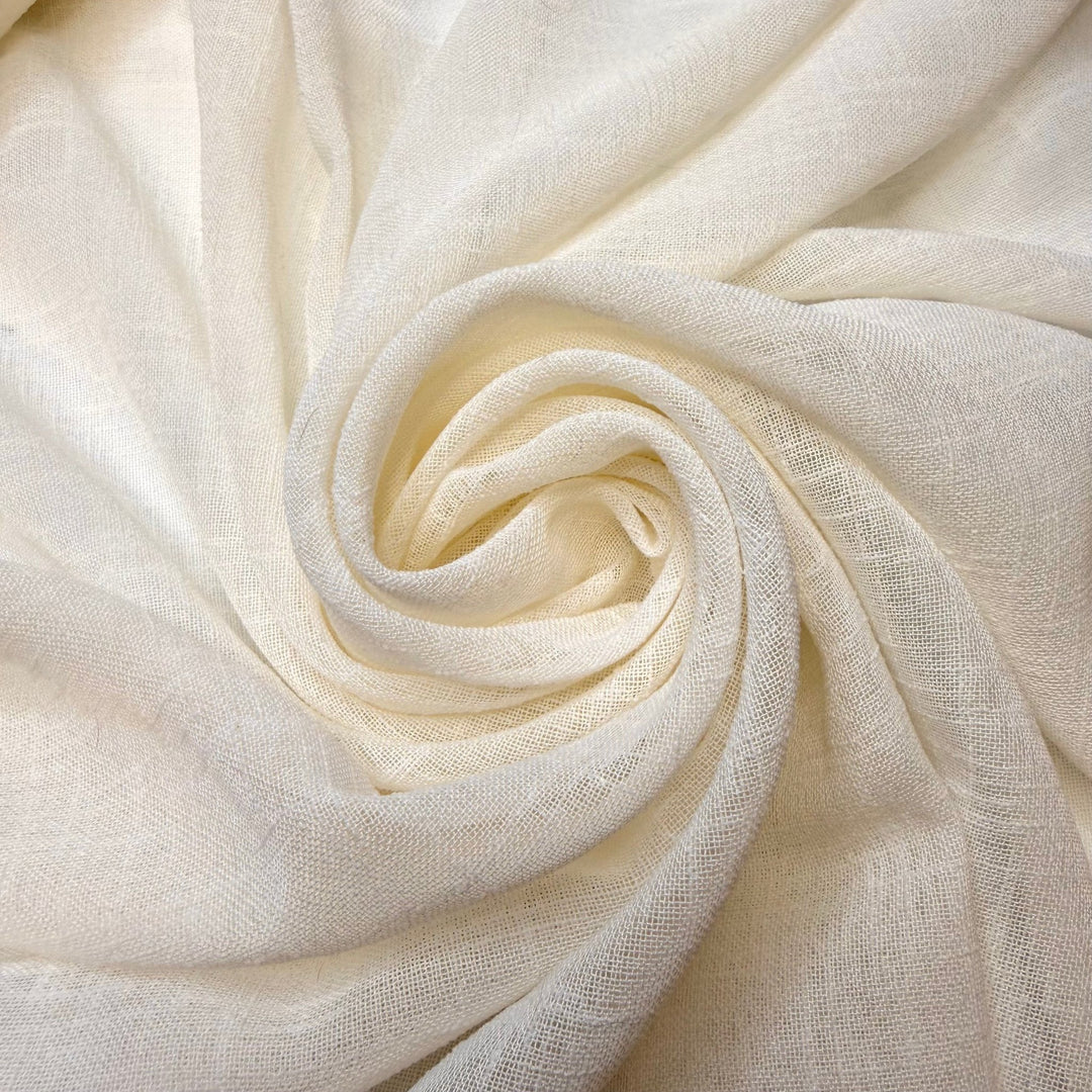 Learning By Doing - Polyester Blend Woven - White - 1.1M Bundle - True Deadstock fabric Fabric by private - Sustainable Textile | FABCYCLE