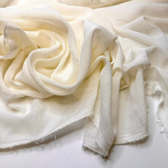 Learning By Doing - Polyester Blend Woven - White - 1.1M Bundle - True Deadstock fabric Fabric by private - Sustainable Textile | FABCYCLE