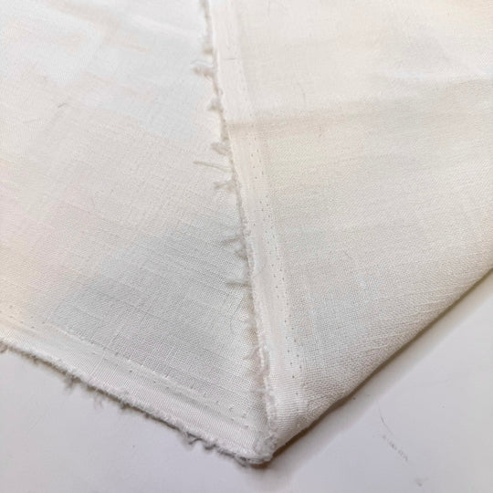 Learning By Doing - Polyester Blend Woven - White - 1.1M Bundle - True Deadstock fabric Fabric by private - Sustainable Textile | FABCYCLE