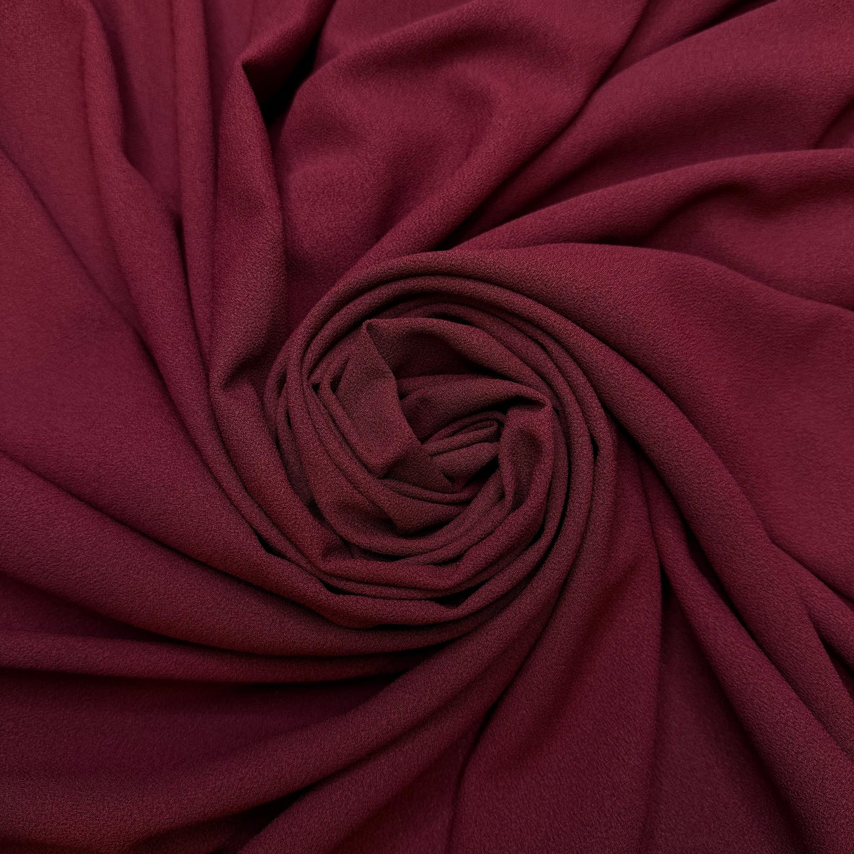 Learning Family Recipes - Crepe Polyester Blend Woven - Burgundy - Bundles - True Deadstock fabric Fabric by private - Sustainable Textile | FABCYCLE