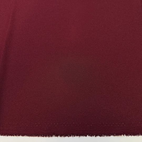 Learning Family Recipes - Crepe Polyester Blend Woven - Burgundy - Bundles - True Deadstock fabric Fabric by private - Sustainable Textile | FABCYCLE