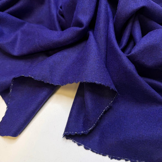 Learning Family Recipes - Wool Woven - Dark Indigo - 0.7M Bundle - True Deadstock fabric Fabric by private - Sustainable Textile | FABCYCLE