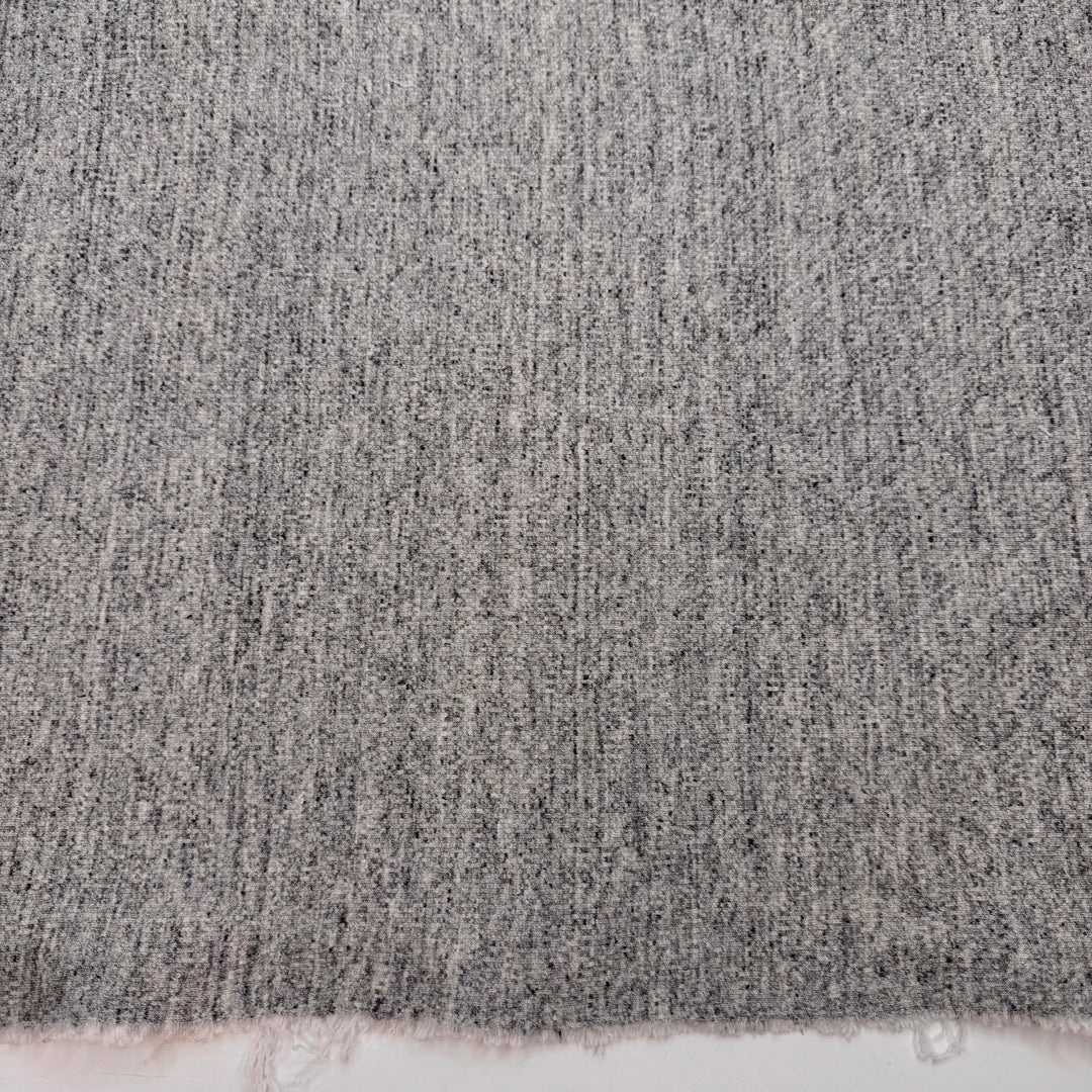 Learning Rock Climbing - Double Cloth Knit Poly/Cotton - Grey/Cream - 2M Bundle - True Deadstock fabric Fabric by private - Sustainable Textile | FABCYCLE