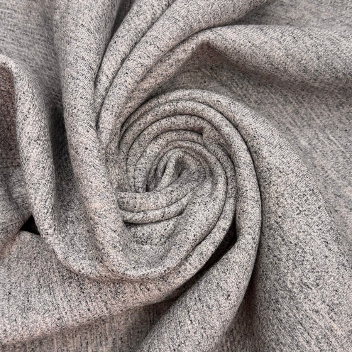 Learning Rock Climbing - Double Cloth Knit Poly/Cotton - Grey/Cream - 2M Bundle - True Deadstock fabric Fabric by private - Sustainable Textile | FABCYCLE