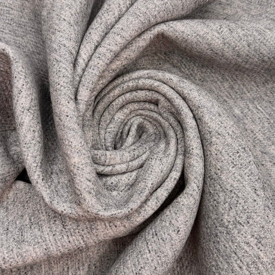 Learning Rock Climbing - Double Cloth Knit Poly/Cotton - Grey/Cream - 2M Bundle - True Deadstock fabric Fabric by private - Sustainable Textile | FABCYCLE