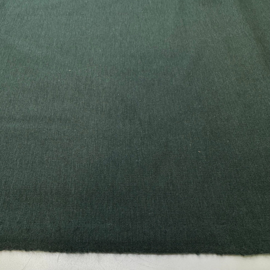 Learning To Forage - Jersey Fleece Cotton/Bamboo Knit - Green - 0.95M Bundle - True Deadstock fabric Fabric by private - Sustainable Textile | FABCYCLE