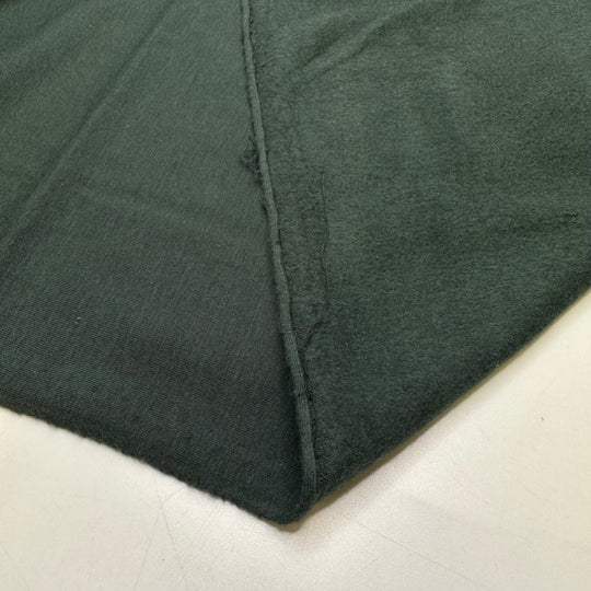 Learning To Forage - Jersey Fleece Cotton/Bamboo Knit - Green - 0.95M Bundle - True Deadstock fabric Fabric by private - Sustainable Textile | FABCYCLE