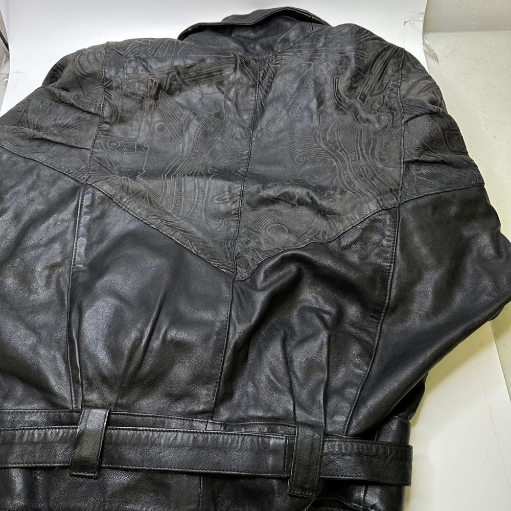 Leather Jacket Clothing - Black Multi - Individual - True Deadstock supplies Fabric by private - Sustainable Textile | FABCYCLE