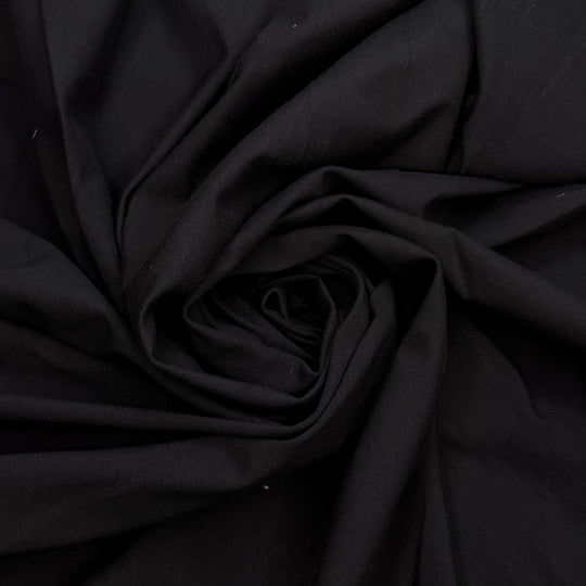 Leave It Better Than You Found It - PU Coated Jersey Cotton/Spandex Knit - Black/Grey - 3.25M Bundle - True Deadstock fabric Fabric by private - Sustainable Textile | FABCYCLE