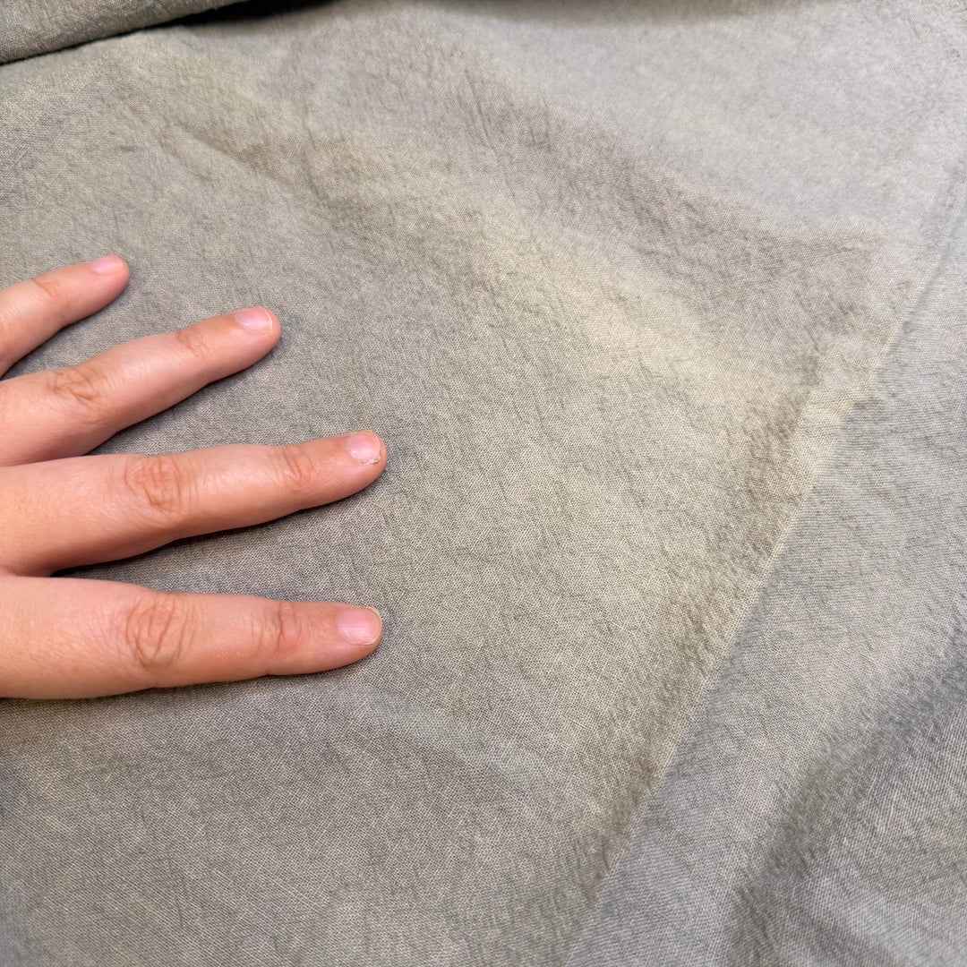 Leave It In 2022 - Natural Dye Cotton Woven - Grey - 1.75M Bundle - True Deadstock fabric Fabric by private - Sustainable Textile | FABCYCLE
