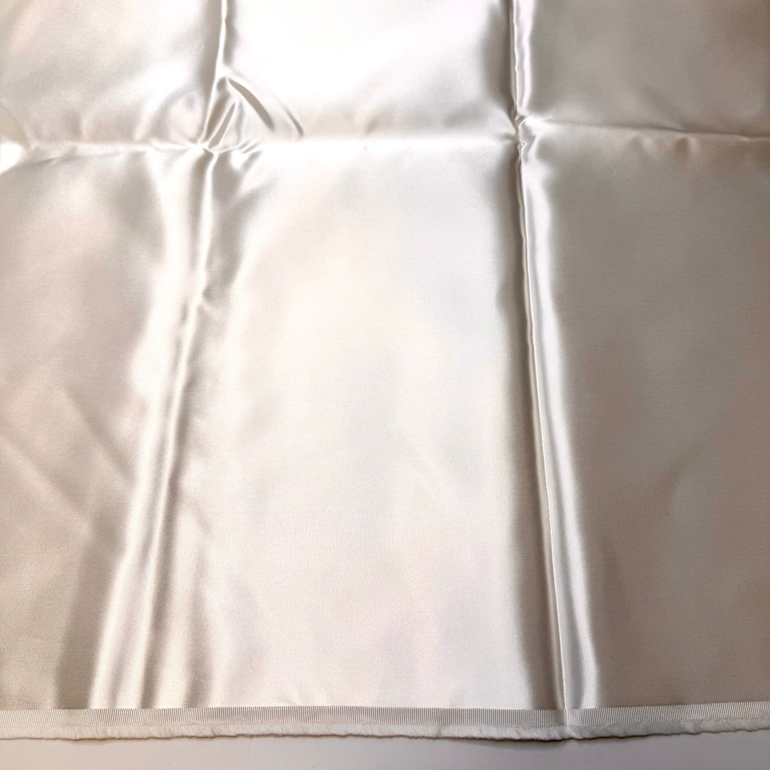 Leftover From My Wedding - Satin Polyester Blend Woven - White - 1.25M Bundle - True Deadstock fabric Fabric by private - Sustainable Textile | FABCYCLE