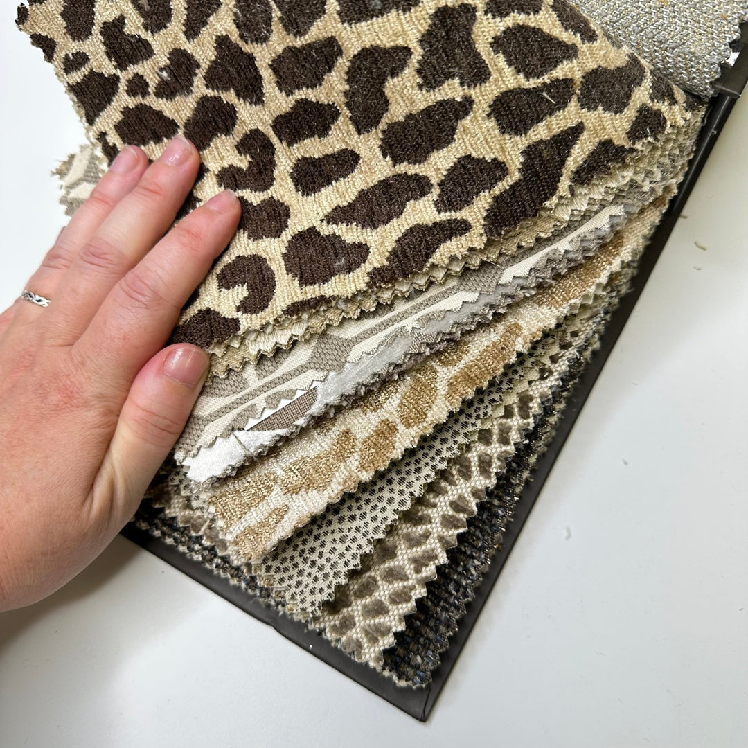 Leopard Lady - Home Décor Sample Books - Lg Rectangle - True Deadstock fabric Fabric by private - Sustainable Textile | FABCYCLE
