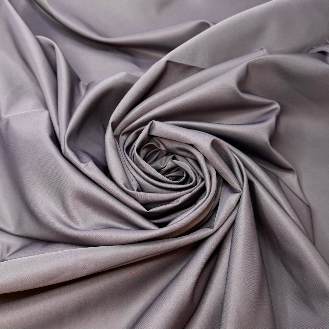 Leopard Seal - Satin Polyester Blend Woven - Grey - 2M Bundle - True Deadstock fabric Fabric by private - Sustainable Textile | FABCYCLE