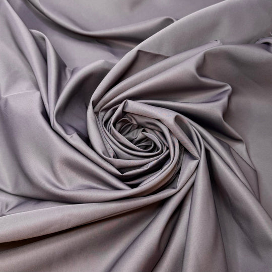 Leopard Seal - Satin Polyester Blend Woven - Grey - 2M Bundle - True Deadstock fabric Fabric by private - Sustainable Textile | FABCYCLE