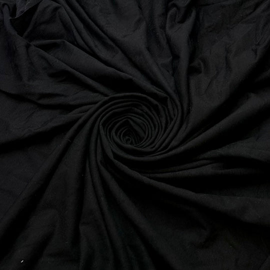 Leotard - Jersey Rayon Blend Knit - Black - 1M Bundle - True Deadstock fabric Fabric by private - Sustainable Textile | FABCYCLE