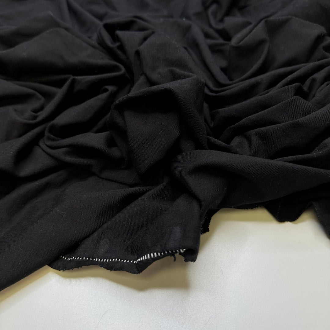 Leotard - Jersey Rayon Blend Knit - Black - 1M Bundle - True Deadstock fabric Fabric by private - Sustainable Textile | FABCYCLE