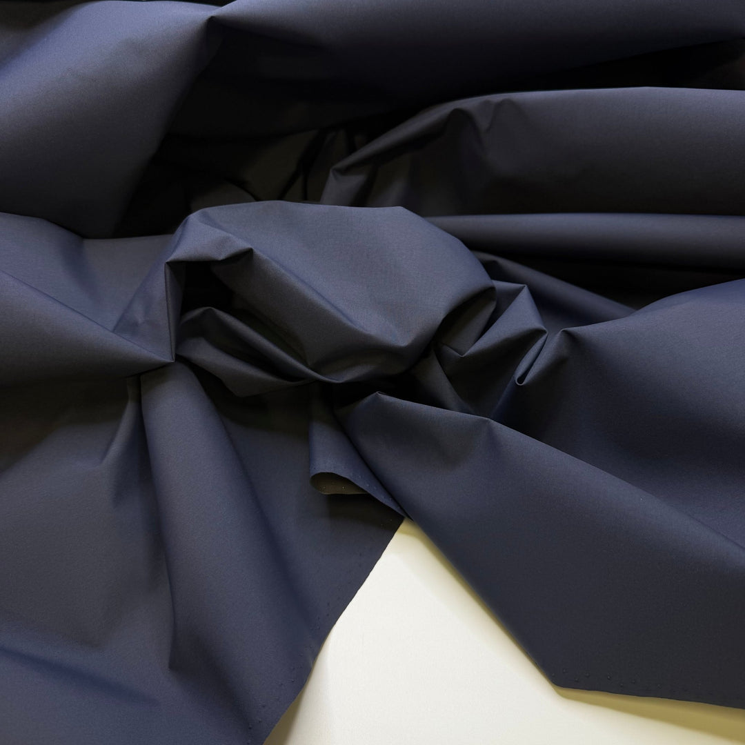 Let It Pour - Waterproof Poly/Nylon Woven - Navy - 2M Bundle - True Deadstock fabric Fabric by private - Sustainable Textile | FABCYCLE