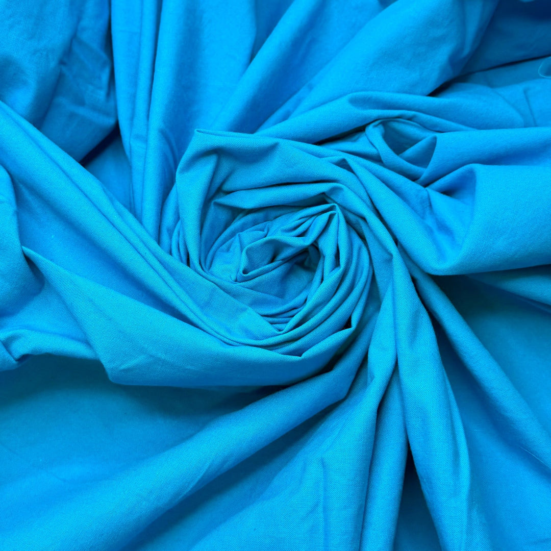 Let Luck Flow - Cotton Woven - Blue - 2.6M Bundle - True Deadstock fabric Fabric by private - Sustainable Textile | FABCYCLE