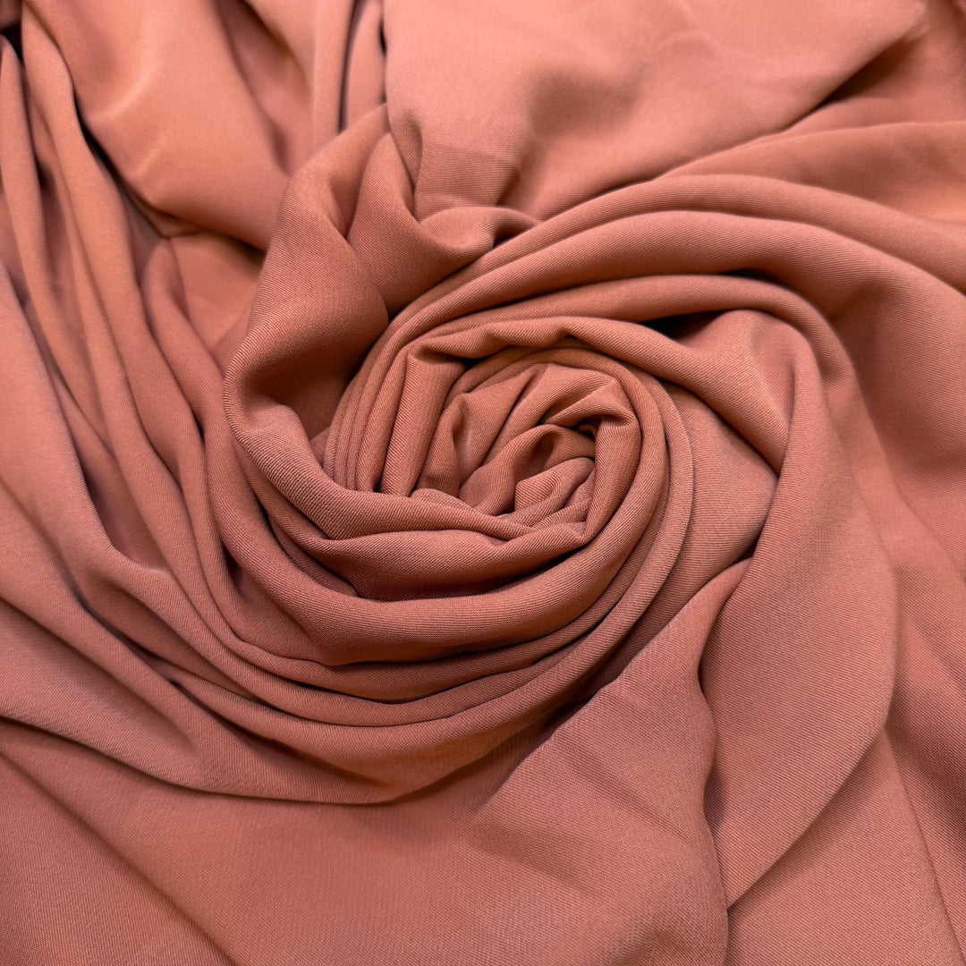 Let The Festive Season Begin - Sateen Polyester Blend Woven - Light Orange - 2M Bundle - True Deadstock fabric Fabric by private - Sustainable Textile | FABCYCLE
