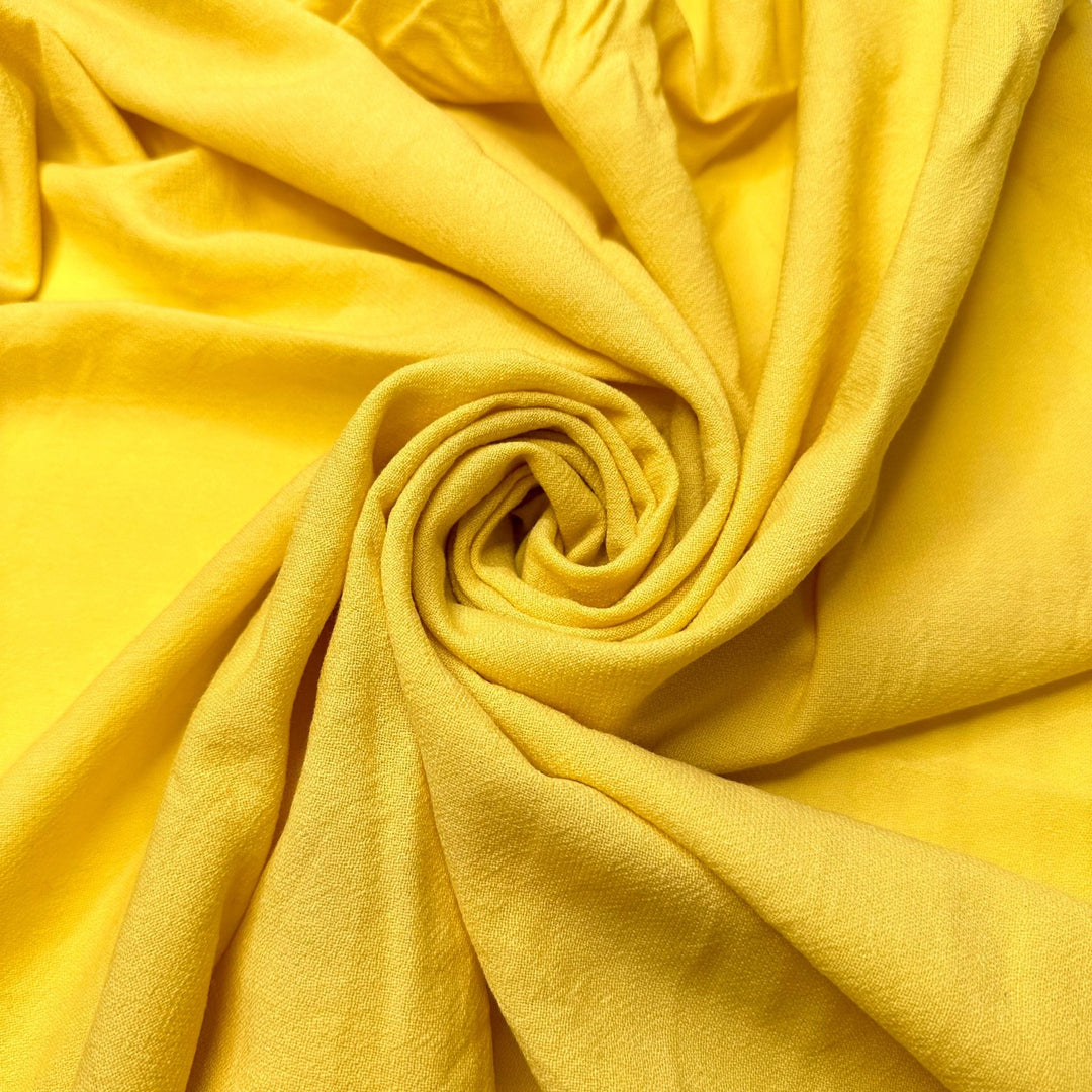 Let The Sun Shine - Vintage Wool Woven - Yellow - 1M Bundle - True Deadstock fabric Fabric by private - Sustainable Textile | FABCYCLE