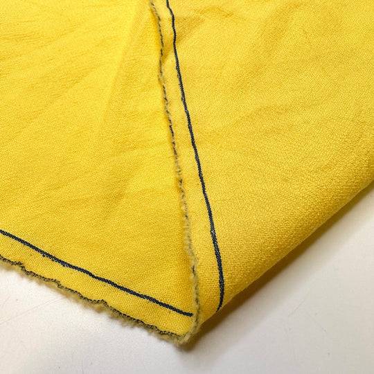 Let The Sun Shine - Vintage Wool Woven - Yellow - 1M Bundle - True Deadstock fabric Fabric by private - Sustainable Textile | FABCYCLE