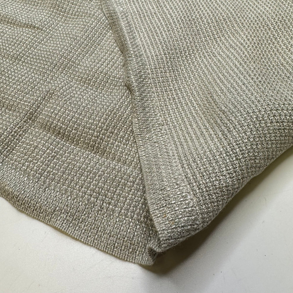 Let Us Begin - Interlock Cotton Blend Knit - Light Grey/White - 1M Bundle - True Deadstock fabric Fabric by private - Sustainable Textile | FABCYCLE