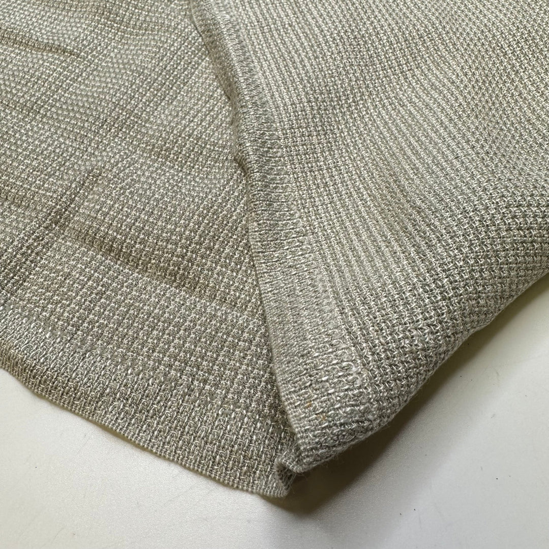 Let Us Begin - Interlock Cotton Blend Knit - Light Grey/White - 1M Bundle - True Deadstock fabric Fabric by private - Sustainable Textile | FABCYCLE
